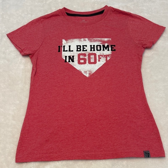 DSG Red Short Sleeve Tee with White and Black Graphic - Picture 1 of 3